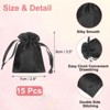 Unique Bargains Satin Drawstring Party Favor Bags Gift Bags for Birthday Candy - 2 of 4