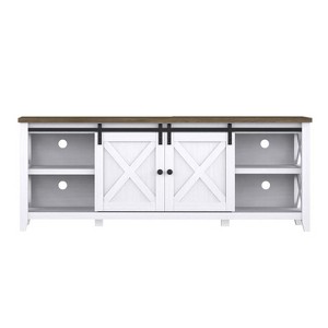 Farmhouse 2-Barn Door TV Stand for TVs up to 65", Entertainment Center TV Console - 1 of 4