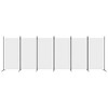 vidaXL Fabric Room Divider - 6-Panel White Screen with Easy Foldable Design for Space Flexibility and Privacy - 3 of 4