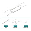 Unique Bargains Stainless Steel Invisible Design Wall Plate Hanger 1 Set - 3 of 4