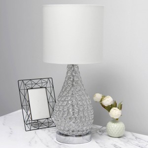 Lalia Home 22" Glamorous Curvy Crystal Table Lamp Chrome - 1 of 4