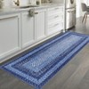Washable Area Rugs for Living Room Non Slip Modern Braided Print Rug - 4 of 4