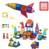 PICASSO-TILES 333PCS Magnetic Brick & Tile Combo Set with Action Figures, STEM Building Blocks, Educational Montessori Toy for Preschool Toddlers Kids - 4 of 4