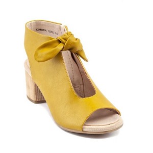 GC Shoes Kimora Bow-Tie Cut Out Block Heel Sandals - 1 of 4