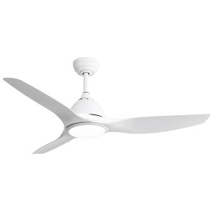 TOBILI 52 Inch Ceiling Fan with Light and 6-speed 3 ABS Fan Blades White for Bredoom Patio - 1 of 4