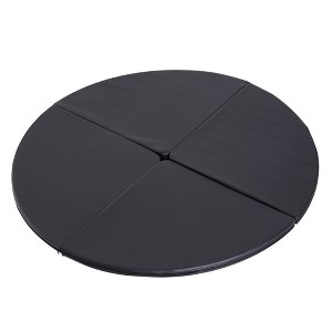 Runesay Black Pole Dance Mat, 2"T x 5'W Folding Pole Dance Mat for Home, Lightweight and Foldable - 1 of 4
