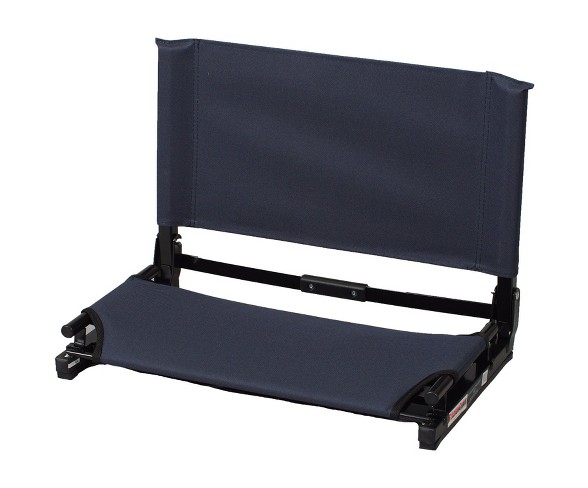 Stadium Chair Deluxe Game Changer Portable Fold Canvas Bleacher Seat, Graphite