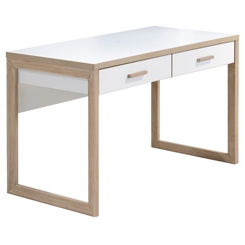 Lifestyles Studio Living Collection Wood Writing Desk White Oak