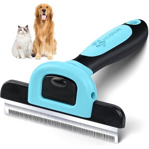 Pet Grooming Brush, Deshedding Tool for Dogs & Cats, Effectively Reduces Shedding - 1 of 4