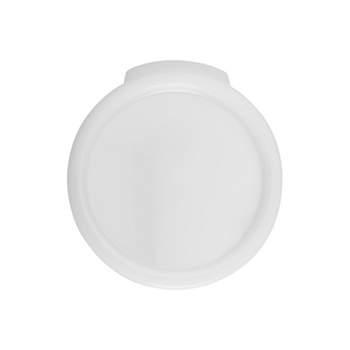 Winco Cover for Round Storage Container, White, Polypropylene, Fits 2 and 4 -Quart