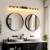 DAKAFUL Bathroom Vanity Light, 4/5/6/8/10-Light Vanity Fixture with Frosted Glass Shades,Reversible Wall Light Over Mirror, for Bathroom/Bedroom - 3 of 4
