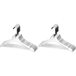 YBM Home Quality Acrylic Clear Coat Hangers with Bar, Pack of 20 - 1 of 4