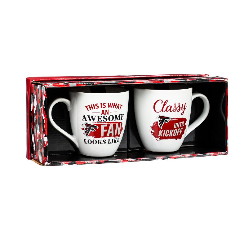 Evergreen Atlanta Falcons, Ceramic Cup O'Java 17oz Gift Set, 2 of 7