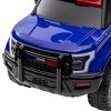 TopComfy Baby Walkers Kids Push Ride On Car with Working PA System, Police Truck Style Foot to Floor Sliding Car, Blue, 24.8"*12.2"*12.2" - 3 of 4