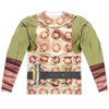 Men's Star Trek Gorn Costume Front Back Print Long Sleeve Costume T-Shirt - 2 of 4