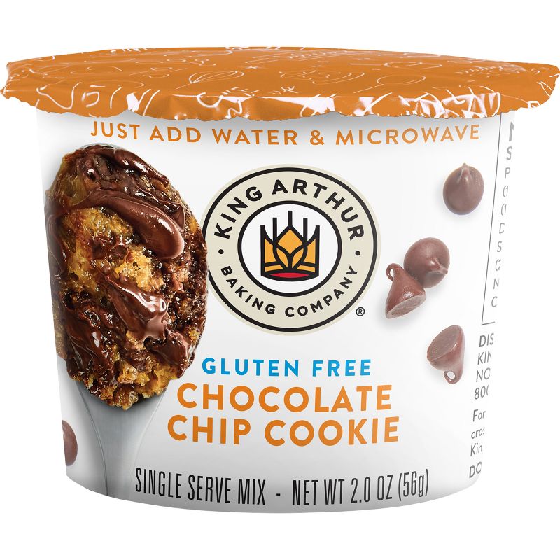 King Arthur Flour Gluten Free Chocolate Chip Cookie Single Serve Mix - 2oz, 1 of 7