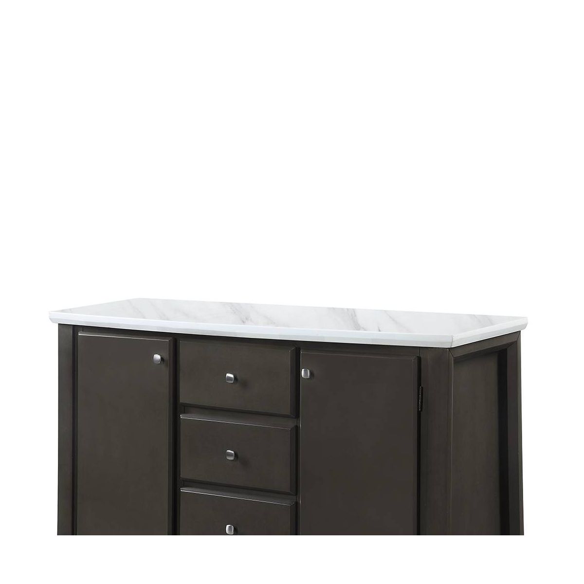 Acme Furniture Madan 54" Kitchen and Dining Cabinets Gray Oak: No Assembly, Wood Composite - thumbnail 2