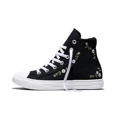 Converse Adult Original High Top Sneakers - Black Floral M4/W6 — фото 5