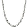Black Bow Jewelry Mens 9mm Sterling Silver Solid Flat Cuban Anchor Chain Necklace - 2 of 4