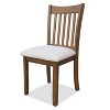 CAVINAS Traditional Wooden Dining Chairs with Slatted Back and Padded Seat, Set of 2, Kitchen Side Chairs - 4 of 4