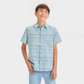 Boys' Woven Short Sleeve Button-Down Shirt - art class™