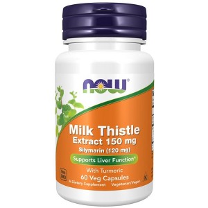 Milk Thistle Extract 150 mg Silymarin (120 mg) by Now Foods  -  60 Capsule - 1 of 3