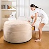 Hooseng Bean Bag Chair, 4FT Bean Bag with Velvet Cover, Giant Bean Bag Chairs  with Filler Adult, Bean Bag Sofa Filled with High-Density Sponge - 3 of 4