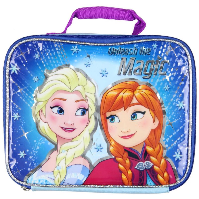 Disney Frozen Girl's Elsa Compartment Soft Lunch Box (Blue/Magic) Blue, 5 of 7
