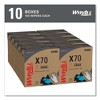 WypAll X70 Cloths, POP-UP Box, 9.13 x 16.8, White, 100 / Box, 10 Boxes / Carton - 3 of 4