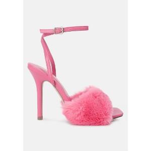 Tarantino Faux Fur Stiletto Sandals - 1 of 4