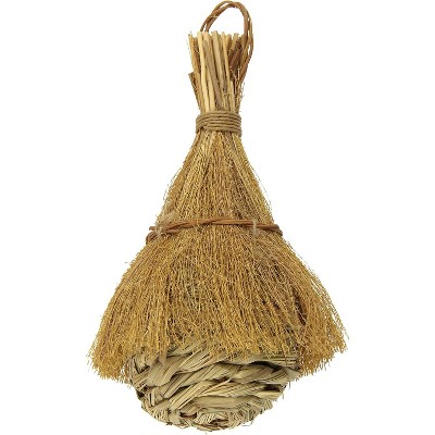 Prevue Pet Products BPV1156 Natural Fiber Finch Covered Tiki Hut for Birds