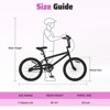 NAYSAYE Bicycles Freestyle Kids Bike Single Speed for Boys and Girls 7 Years and Older for Active Fun, White, 55.12"*25.2"*37" - 4 of 4