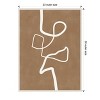 Amanti Art Brown Single Line Artwork by Elena Ristova Canvas Wall Art Print Framed 23 x 30-in. - 4 of 4