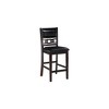 New Classic Furniture,Furniture Gia Solid Wood Counter Chairs In Ebony Black (Set Of 2) - 2 of 4