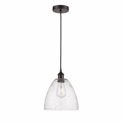 Edison Dome - 1 Light Cord Hung Mini Pendant In Industrial Style-12.25 Inches Tall and 9 Inches Wide