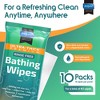 Inspire Ultra Thick Rinse Free Body Wash Wipes, Bathing Wipes, Shower Wipes - Rinse Free Wet Wipes - 2 of 4