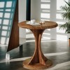 Hommoo Wooden Round End Table - 2 of 4