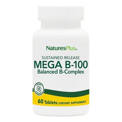 Mega B-100 Time Release by Nature's Plus  -  60 Sustained Release Tablet