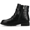 Journee Women's Juliah Buckle Detail Lace-up Ankle Boots - 2 of 4