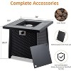 Garvee 28 Inch Propane Fire Pit, CSA-Listed Outdoor Gas Fire Pit, 50,000 BTU Steel Fire Table with Lid and Lava Rock, Gas Fire Pits for Patio - 2 of 4