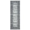 Machine Washable Area Rug with Rubber Backing Low Pile Modern Bordered Foldable Rugs - 4 of 4
