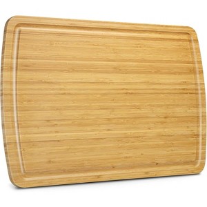 30x20 Extra Large Cutting Board, Bamboo Stove Top Cover, Over the Sink Cutting Board with Juice Groove, Heavy Duty Charcuterie Board, Pre Oiled - 1 of 4
