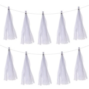 Unique Bargains Party Decoration Reusable Strong Rope Tassel Garland Banner 20 Pcs - 1 of 4
