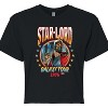 Women's - Marvel - Guardians of the Galaxy Star Lord Band Tee Style Cropped Graphic T-Shirt - 2 of 4
