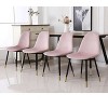 NicBex Dining Chair Set of 4 Contemporary Upholstered Fabric Kitchen Dining Room Chair with Metal Legs - 2 of 4