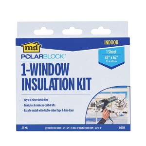 M-D - Polar Block - Indoor Window Film Insulator Kit - Clear - 62 in. - 1 of 1