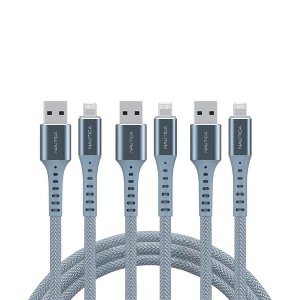 Nautica C65 Lightning To Usb-A Cable – MFi Certified, Premium Braided Design, Fast Charging & Data Transfer, Compatible with Apple, Samsung and More - 1 of 4