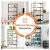 Musment  Storage Shelving Unit, Adjustable Metal Wire Racks Heavy Duty Standing Shelf Organizer for Kitchen, Closet, Pantry, Garage, Bathroom, Laundry - 4 of 4