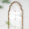 Vynxaria 22 in. Wx48 in. H Cream & Gold Arched Wall Mirror, Decorative Window Design for Living Room, Bathroom, Entryway" - 3 of 4