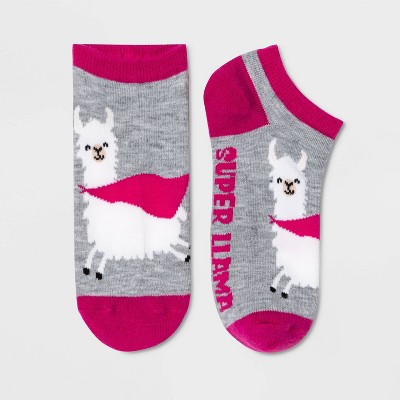 Women's "Super Llama" Low Cut Socks - Xhilaration™ Gray 4-10